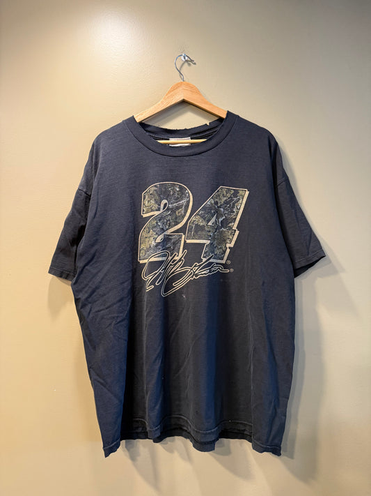 Vintage Competitors View NASCAR Jeff Gordon Black Tree Camo T-Shirt- XL