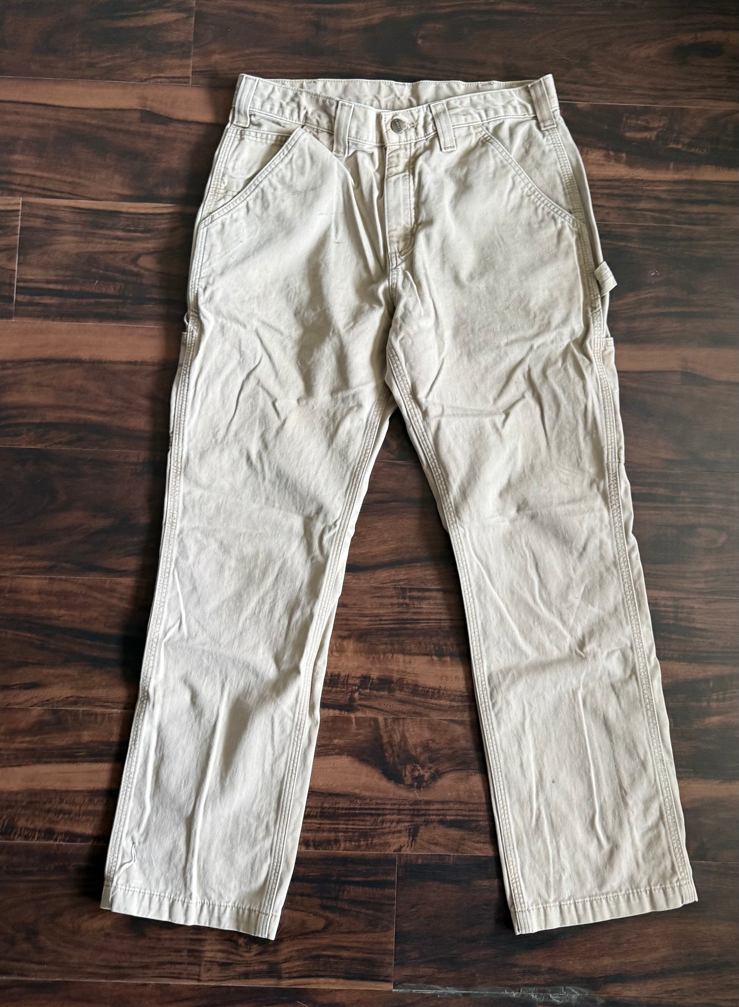 Vintage Carhartt Sand Khaki Carpenter Pants- 32x30