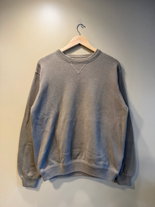 Vintage Eddie Bauer Neutral Tan Cotton Knit Sweater- M