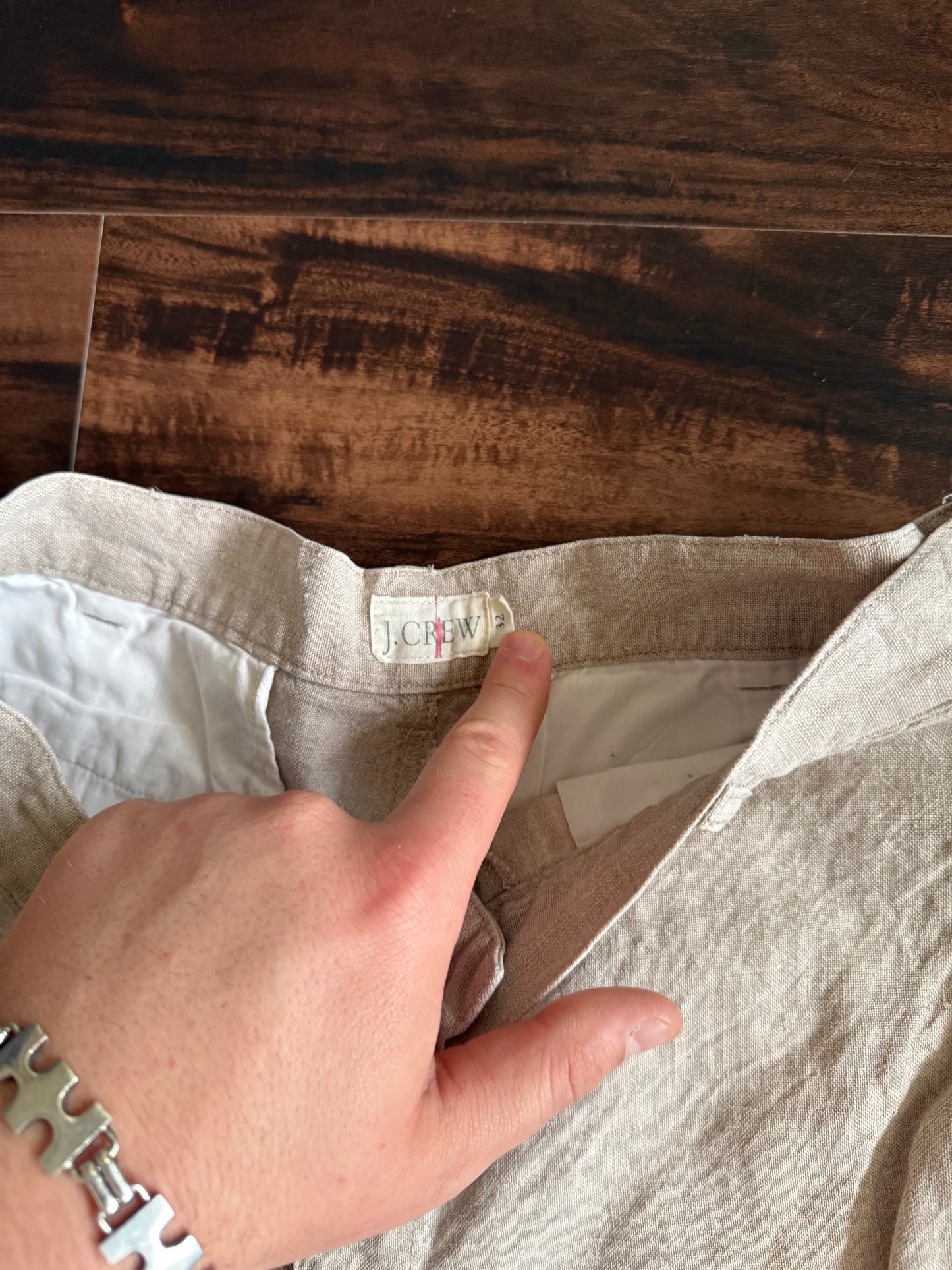 Vintage J Crew Linnen Shorts- 31