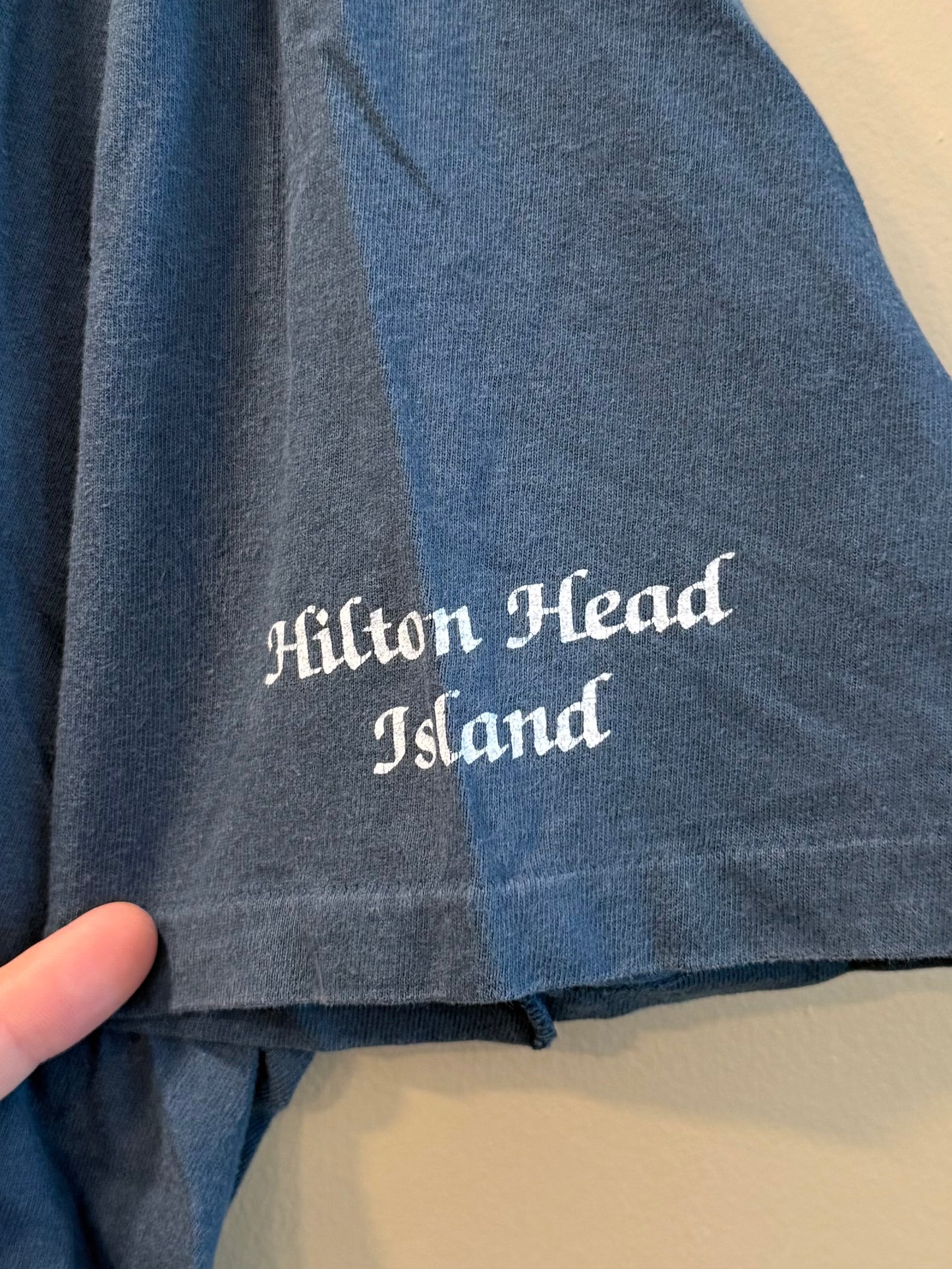 Vintage Wolf Pack Hilton Head Island Blue T-Shirt- XL