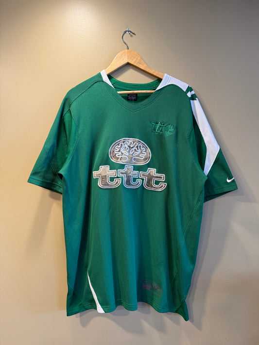 TTT Nike Green & White Football Soccer Jersey- XL