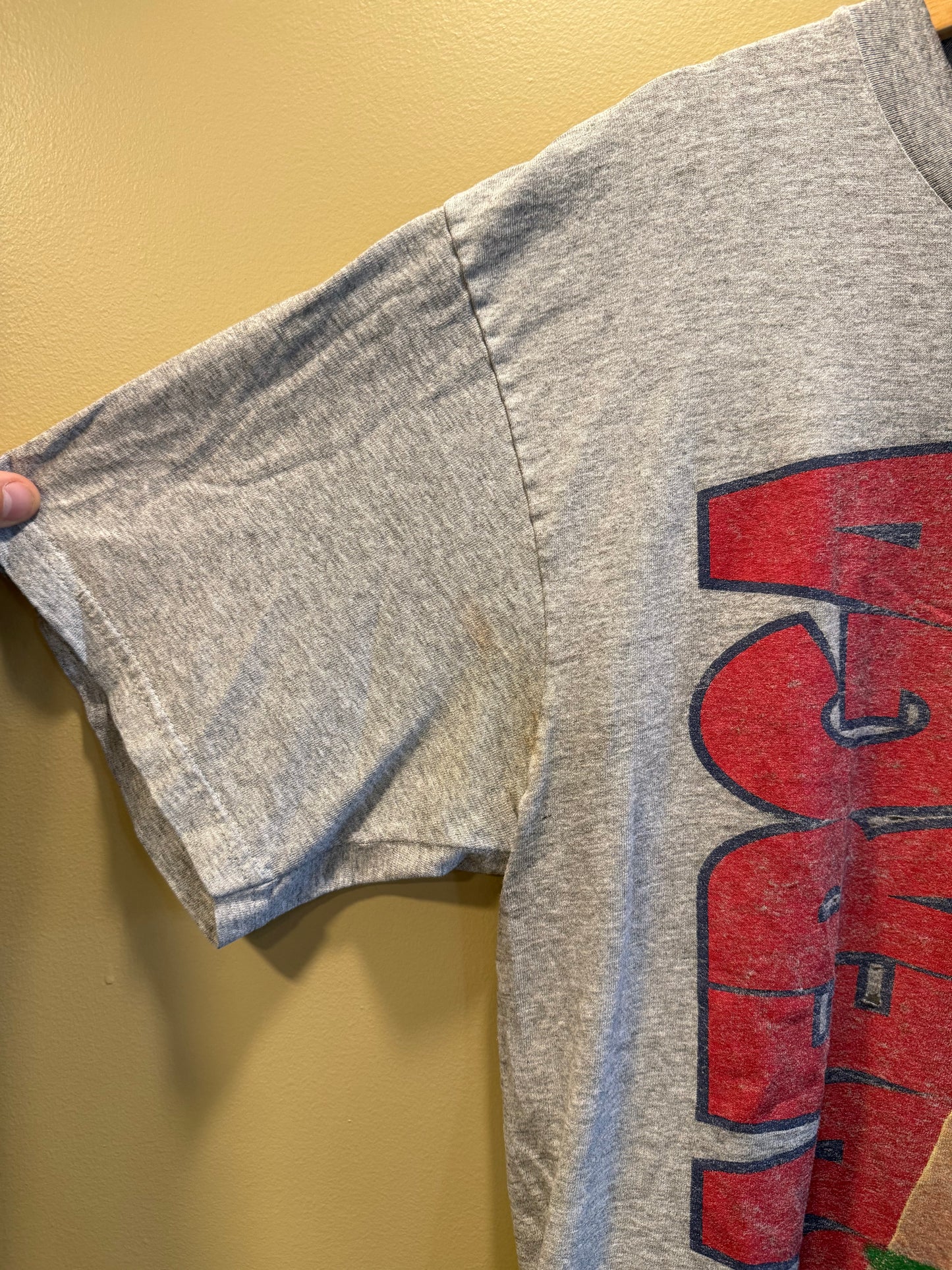 Vintage Cleveland Indians Carlos Baerga Gray T-Shirt- L