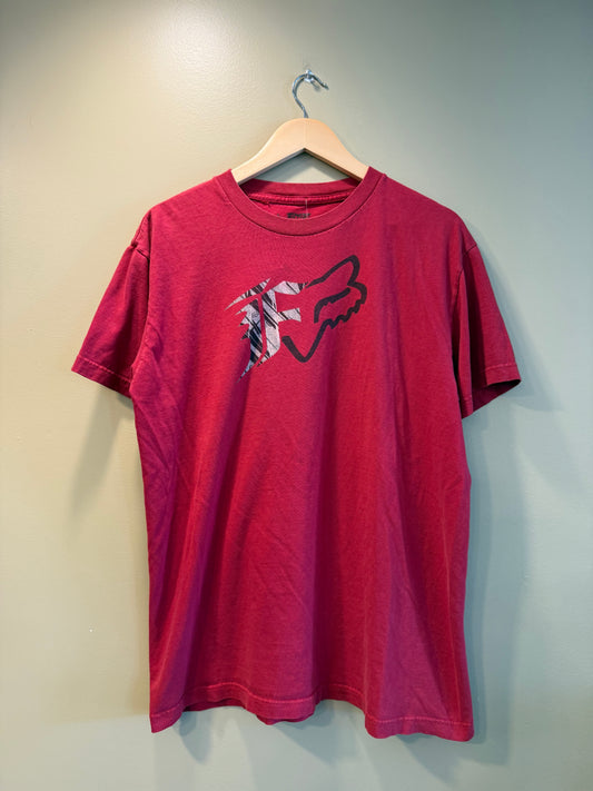 Vintage Y2K Fox Racing Red T-Shirt- L