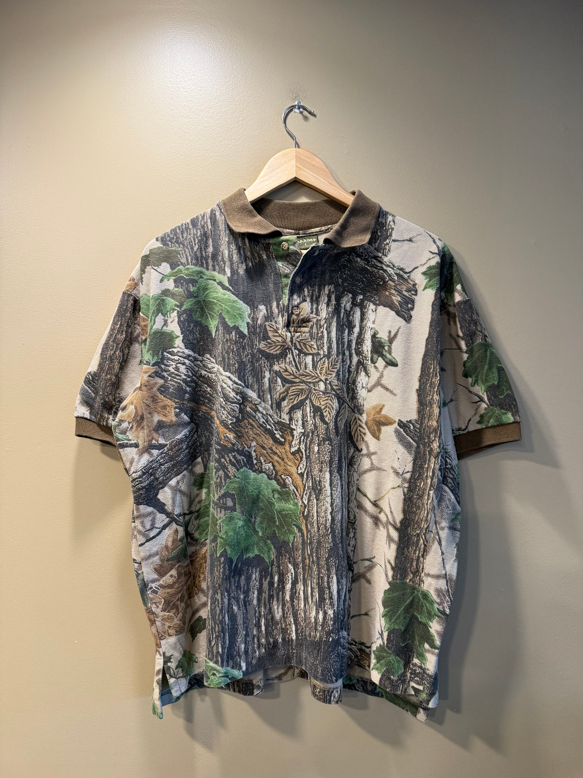 Vintage Spartan Outdoors Camo Polo Shirt- L