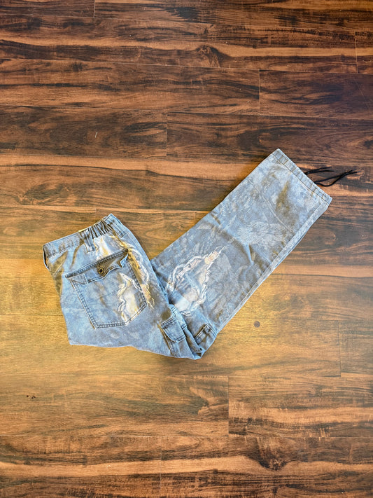 Vintage Mossy Oak Tear Camo Cargo Pants- 34x31