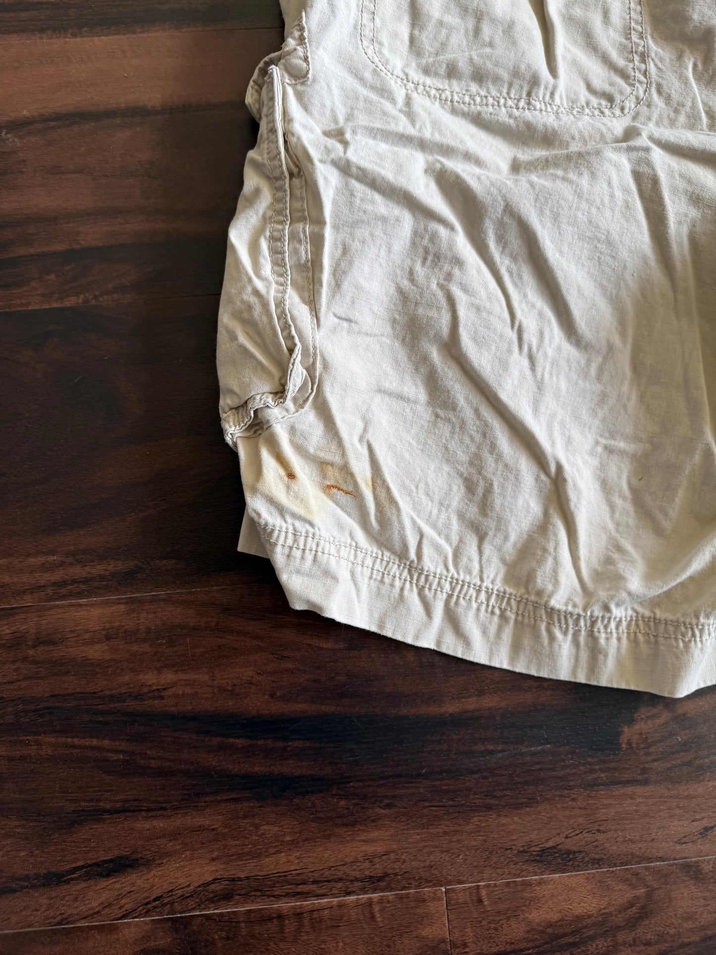 Vintage Calvin Klein Jeans White Cargo Shorts- 36