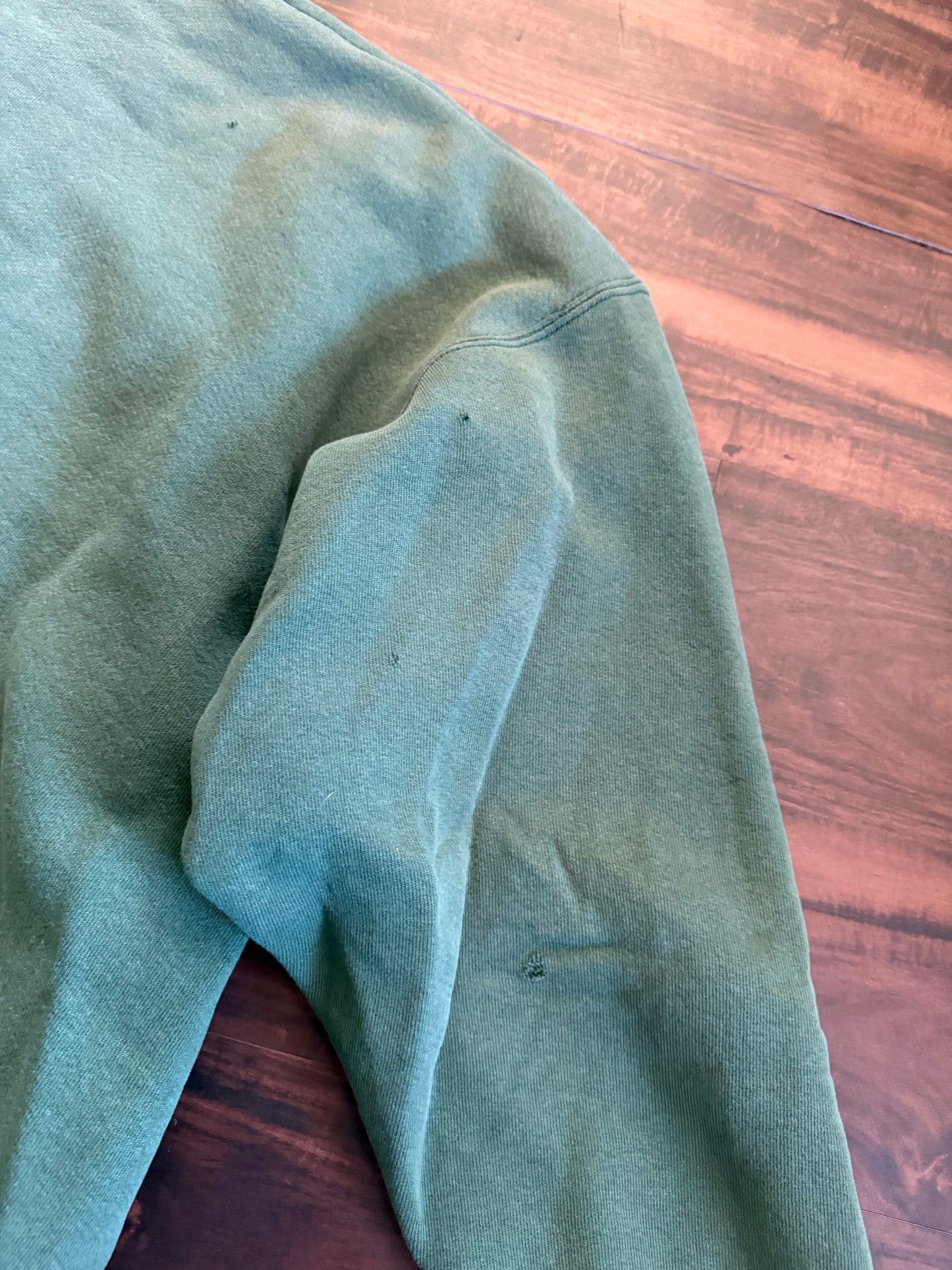 Vintage Miami University Green Spell-Out Distressed Crewneck Sweatshirt- XXL