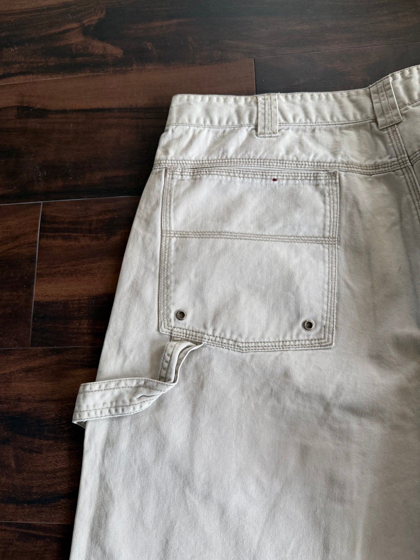 Vintage Plugg Y2K Off White Streetwear Carpenter Pants- 36x30