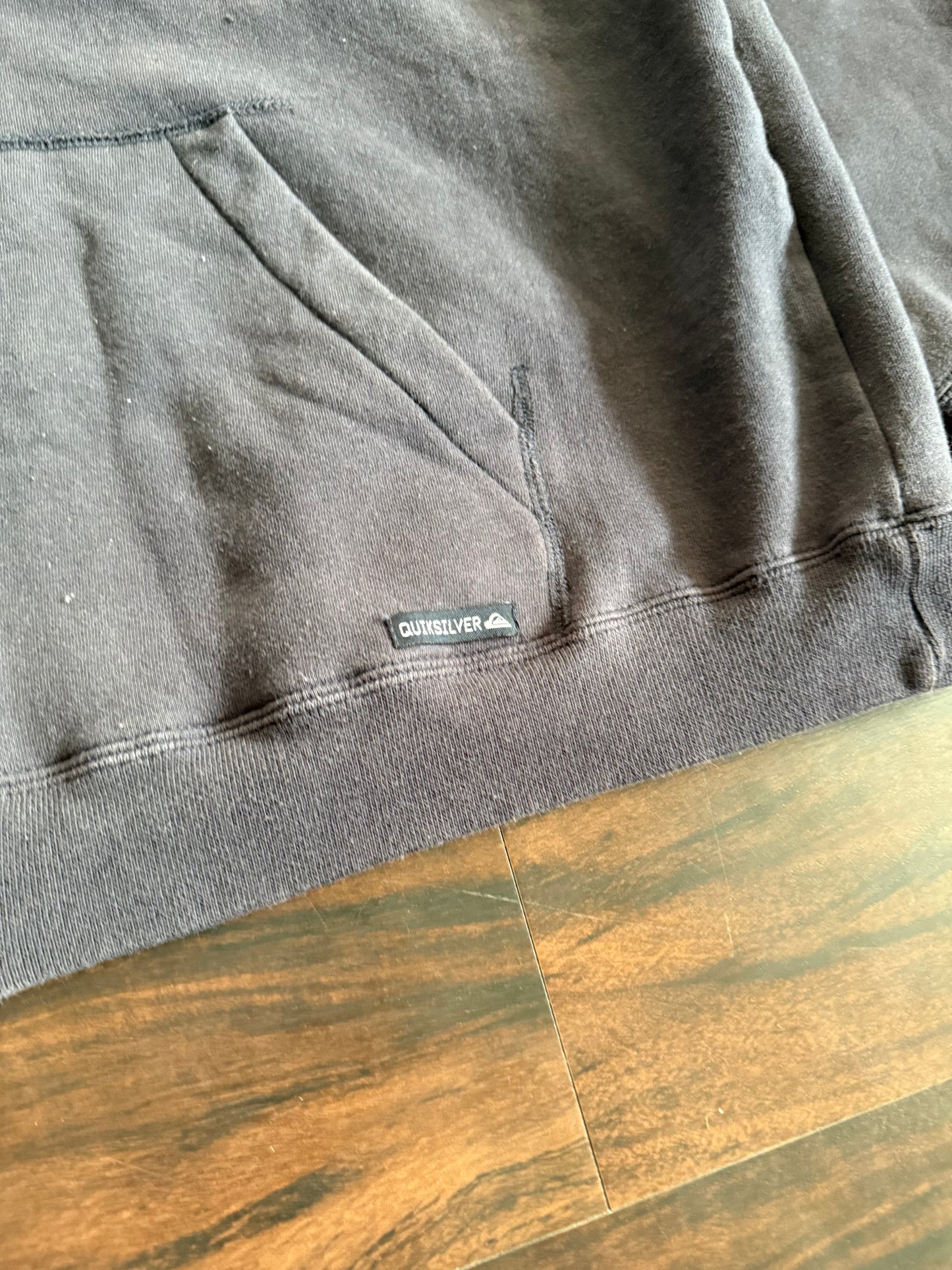 Vintage Y2K QuikSilver Navy Blue Surfwear Hoodie Sweatshirt- XL