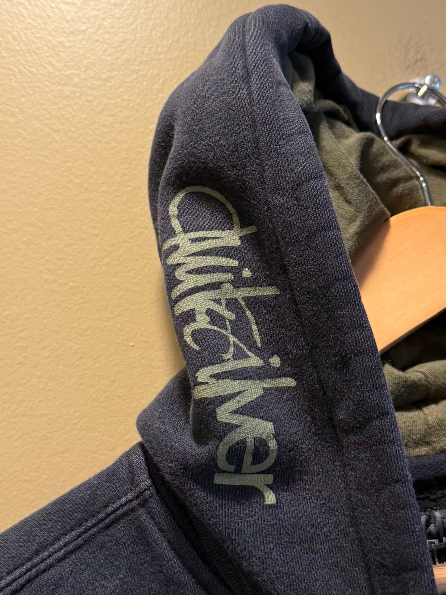 Vintage Quiksilver Black Camouflage Hoodie Sweatshirt- M