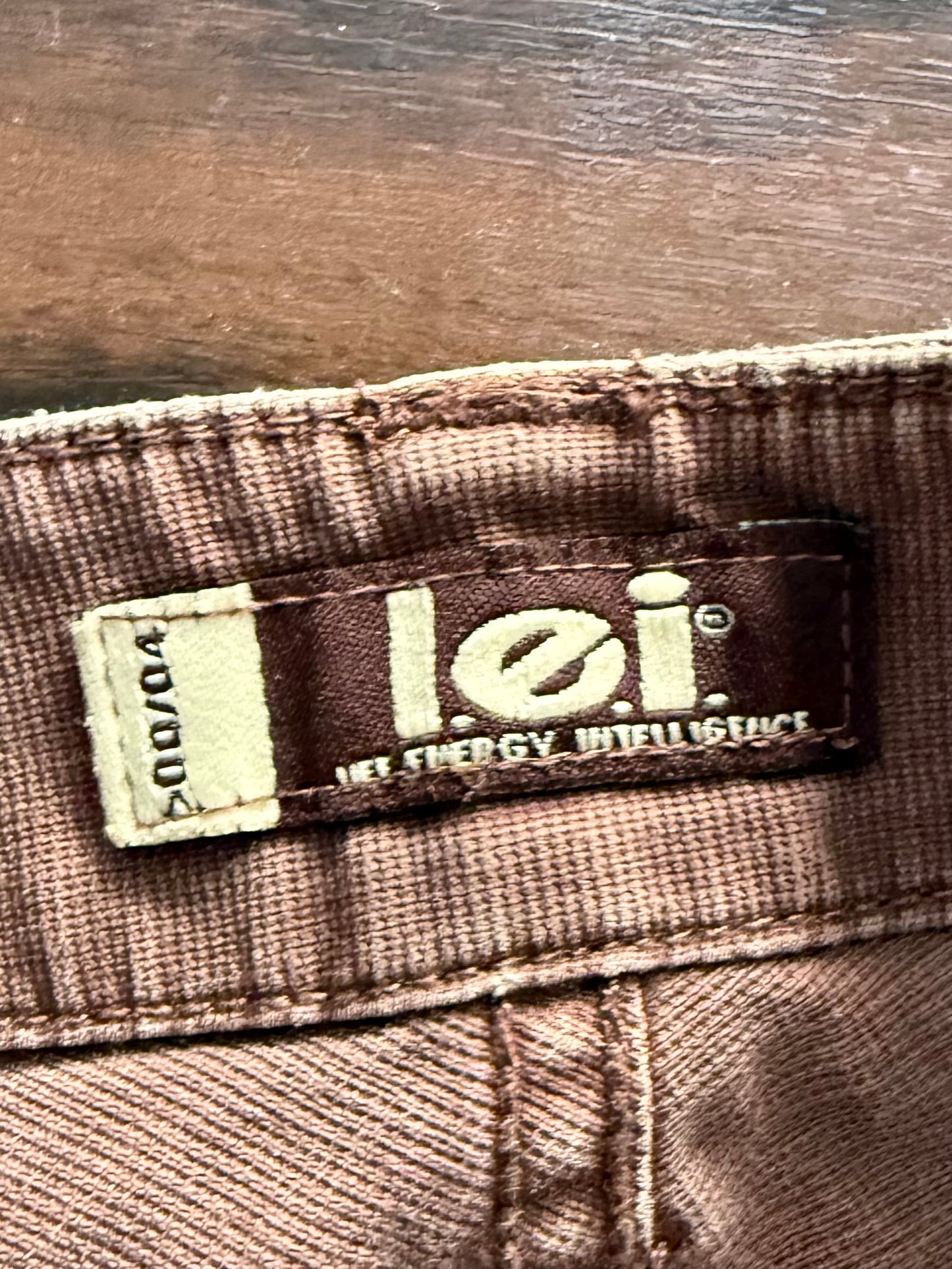 Vintage Y2K L.E.I. Brown Flare Canvas Pants- 30x31