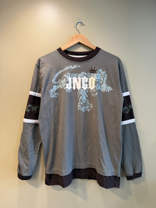 Vintage JNCO Lion Crown Long Sleeve Tribal T-Shirt- L