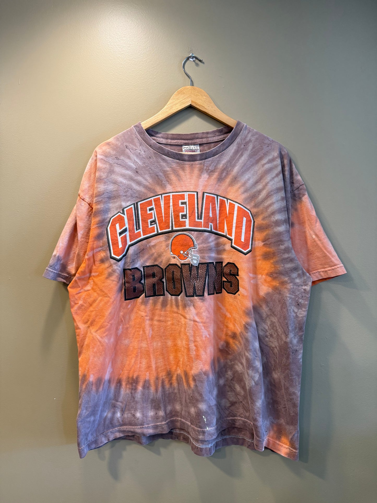 Vintage Cleveland Browns Tie Dye T-Shirt- XL