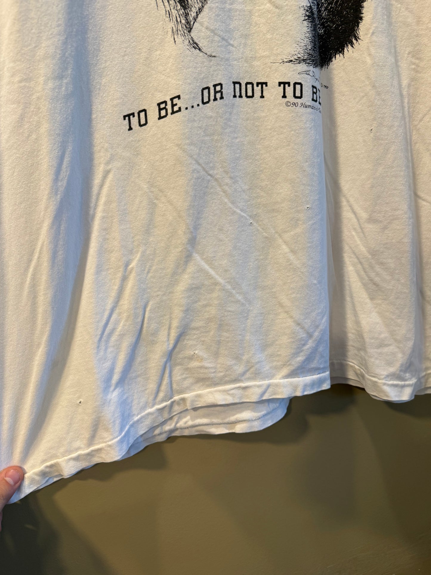 Vintage To Be Or Not To Be Chimpanzee T-Shirt- XL