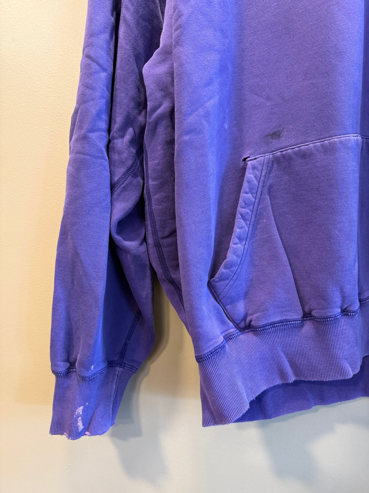 Vintage Polo Ralph Lauren Purple Quarter-Zip Hoodie Sweatshirt- XL/XXL