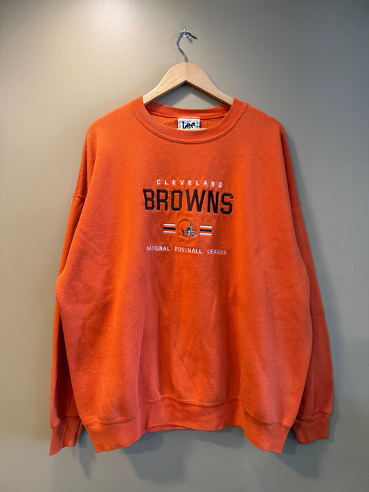 Vintage Cleveland Browns NFL Orange Sweatshirt- XXL
