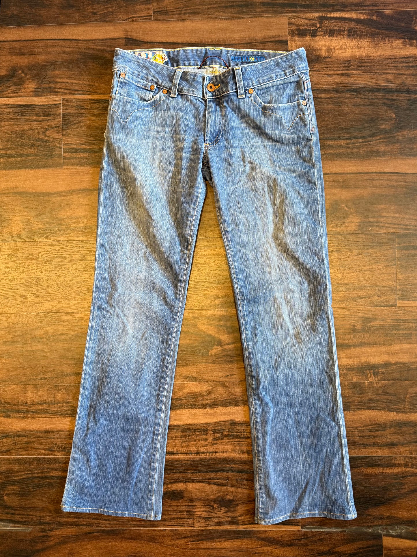 Vintage Adriano Goldschmeid Low Rise Boot Cut Denim Jeans- 32x31