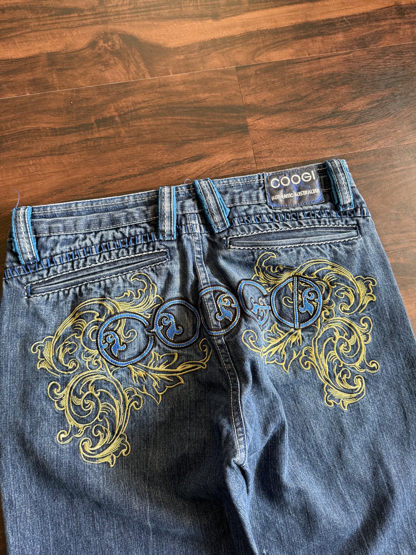 Vintage Y2K Coogi Embroidered Streetwear Denim Jean- 36x34