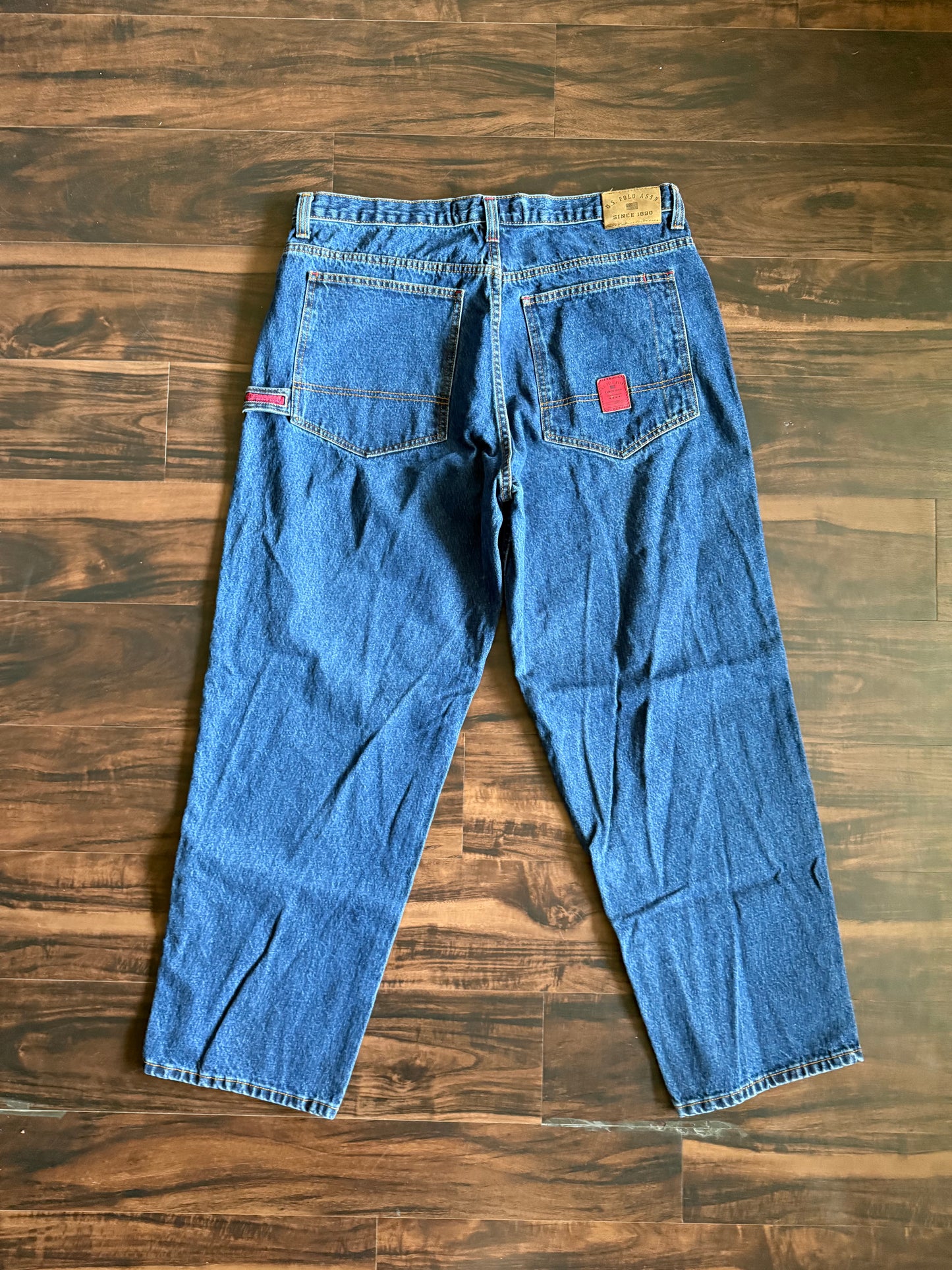 Vintage Y2K US Polo Association Baggy Carpenter Denim Jeans- 40x32