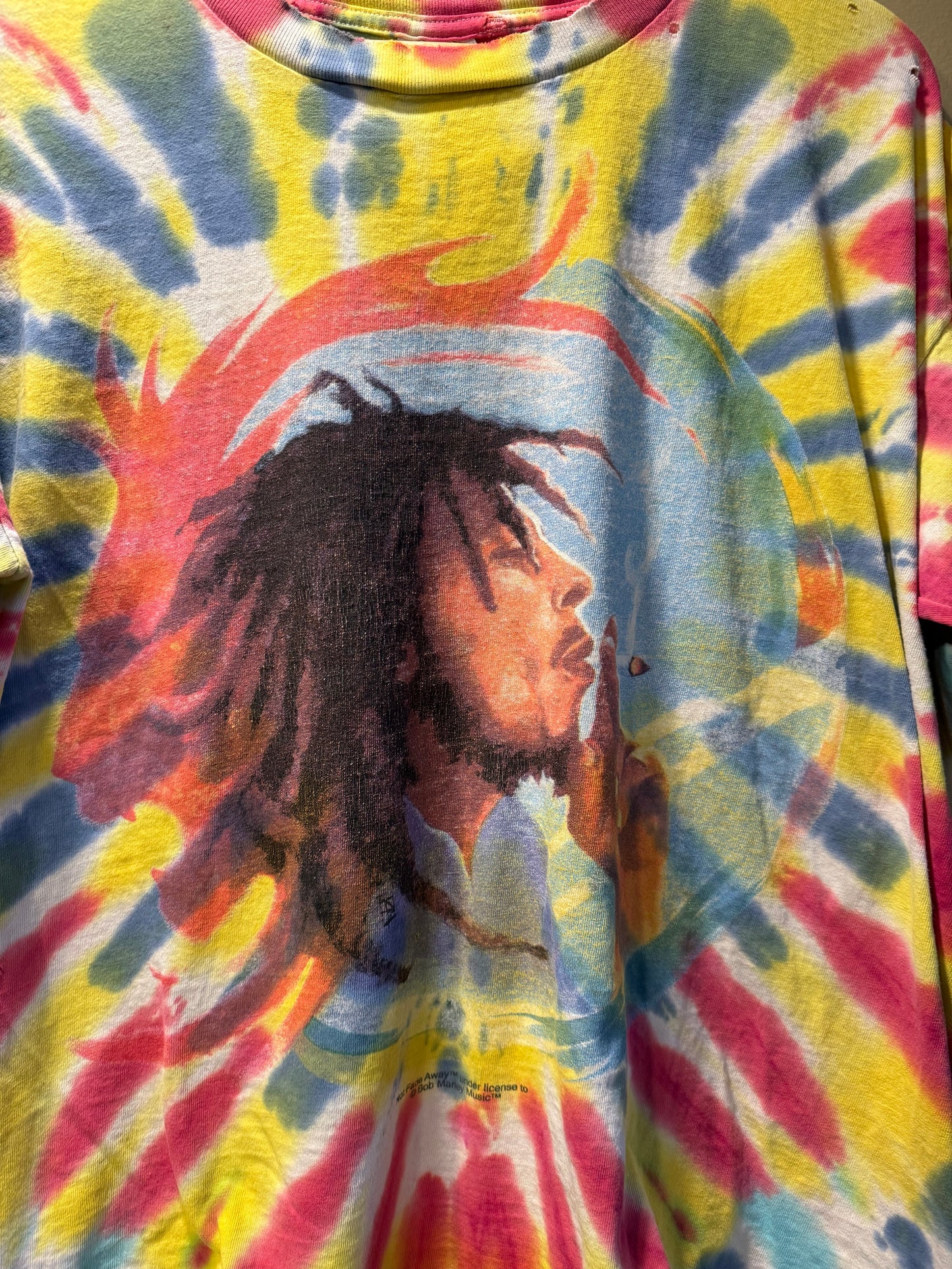 Vintage Bob Marley Tie Dye Kaya Weed T-Shirt- XL