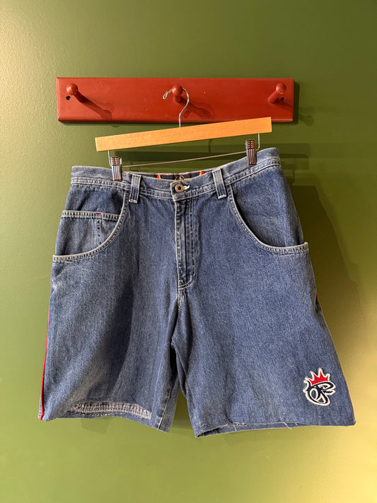 Vintage Y2K JNCO Re-Worked Stash Pocket Denim Jorts- 36