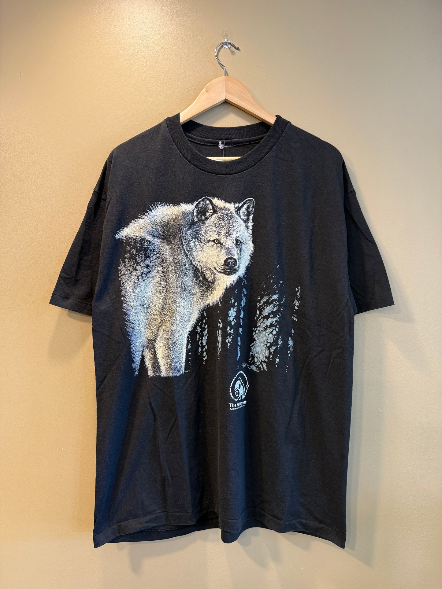 Vintage Wolf The Rainforest At Cleveland Metroparks Zoo T-Shirt- XL