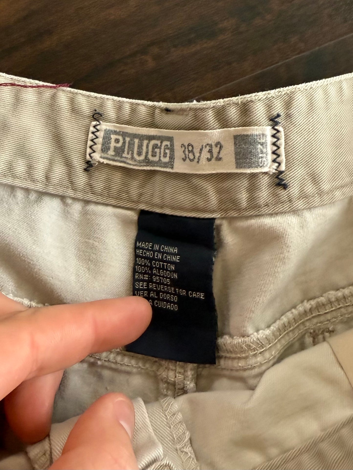 Vintage Plugg Y2K Off White Streetwear Carpenter Pants- 36x30