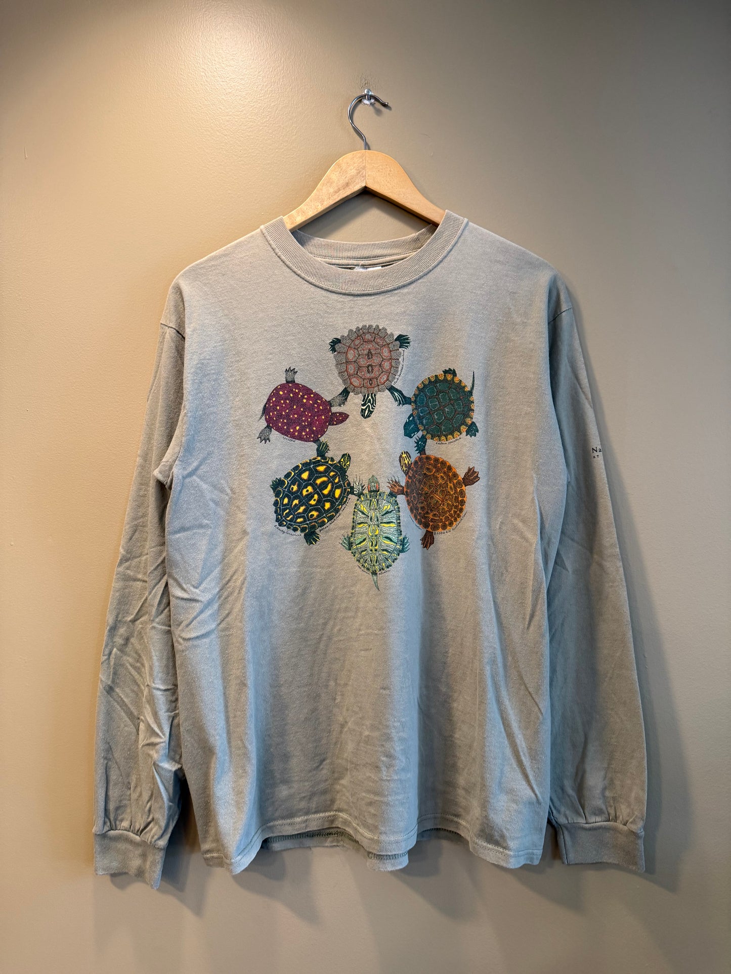 Vintage Turtles Green Long Sleeve T-Shirt- M