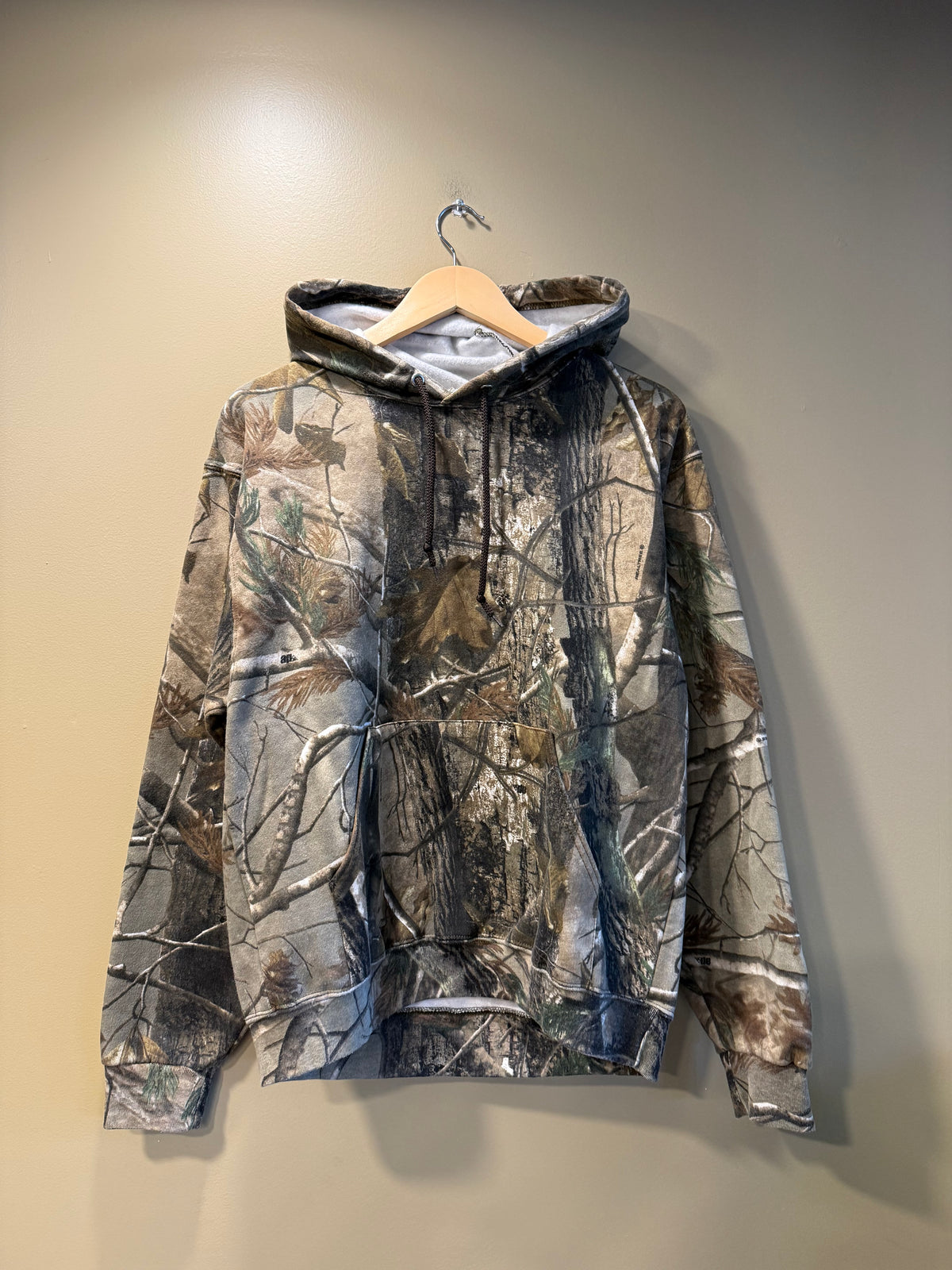 Vintage Russell Outdoors Tree Camo Hoodie Sweatshirt- M