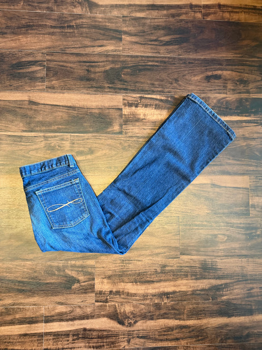 Vintage The Limited Dark Wash Low Rise Boot Cut Denim Jeans- 32x32