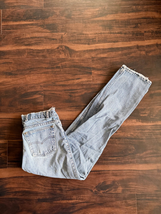 Vintage Levi’s Silver Tab Western Style Distressed Denim Jeans- 30x33