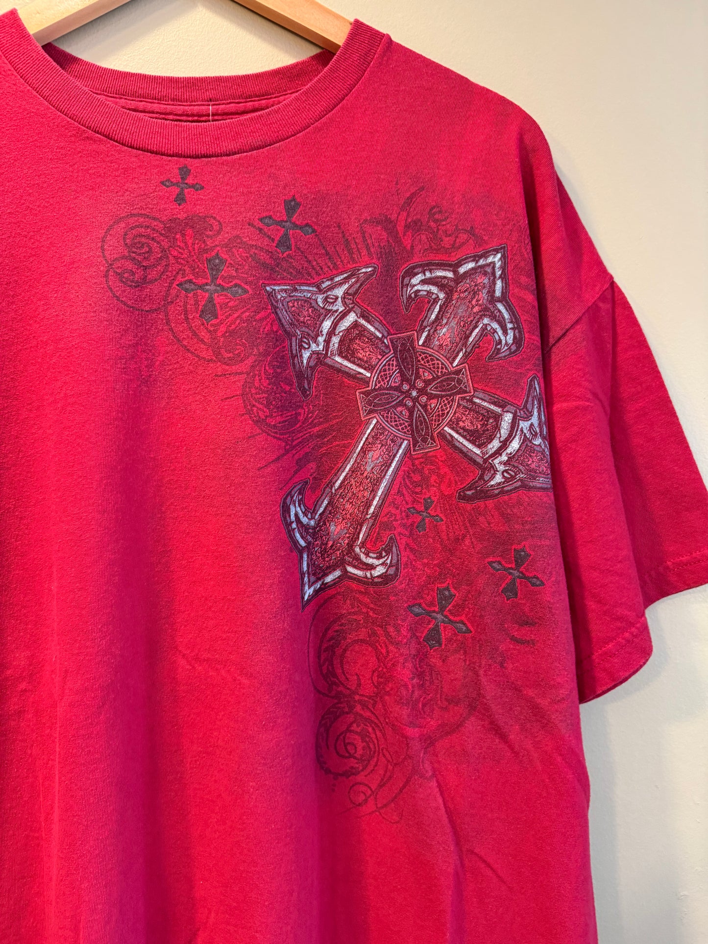 Vintage Y2K Vindication Red Cross T-Shirt- XL