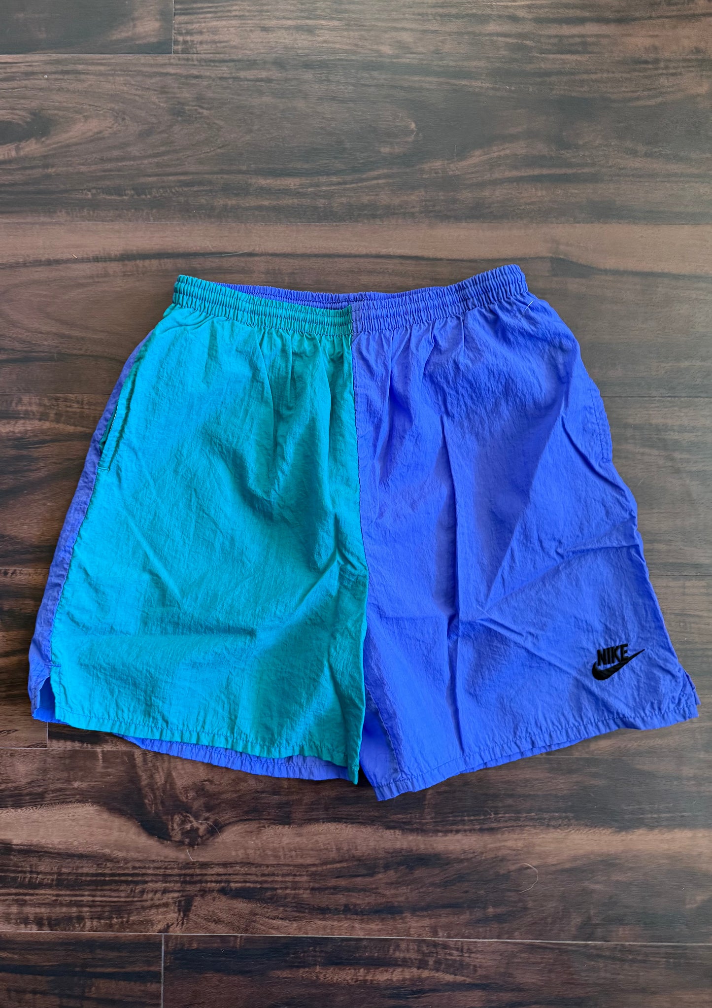 Vintage Nike 80’s Aqua Blue Athletic Shorts- 30