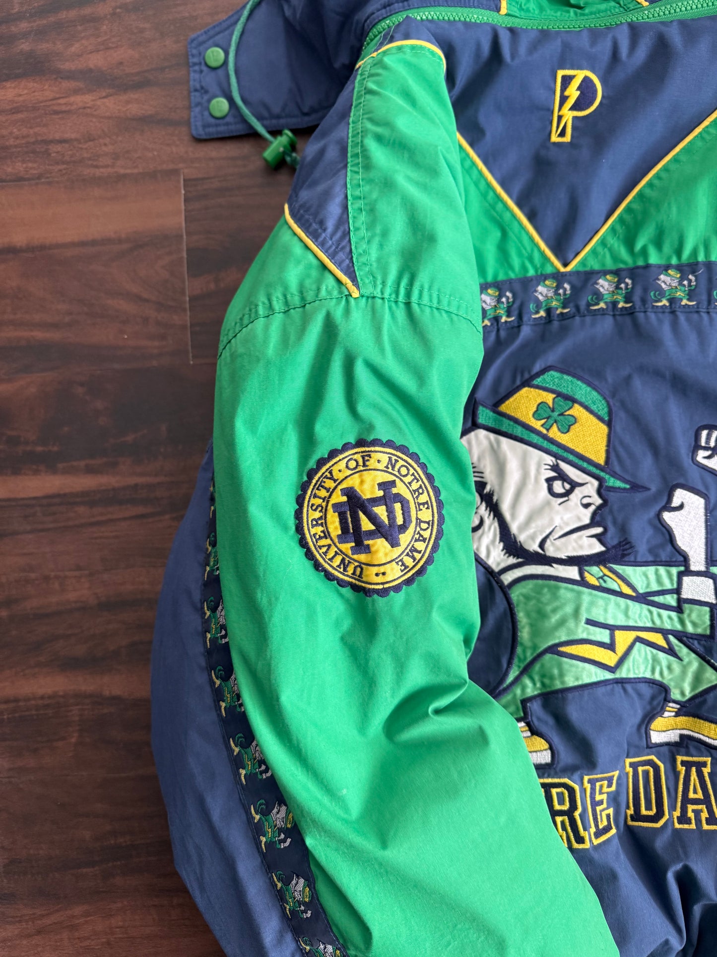 Vintage Pro Player Notre Dame Fighting Irish Puffer Jacket- XL