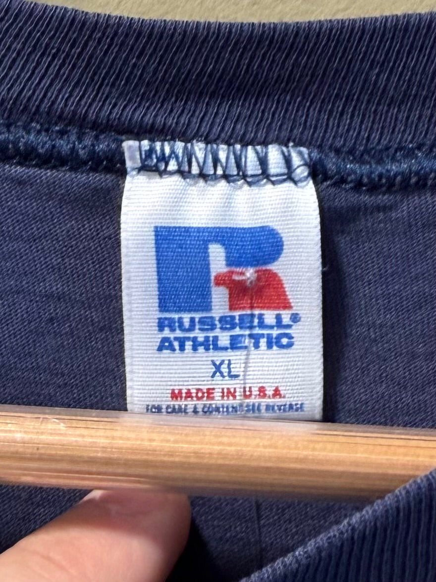 Vintage Atlanta Braves Navy Blue MLB T-Shirt- L/XL