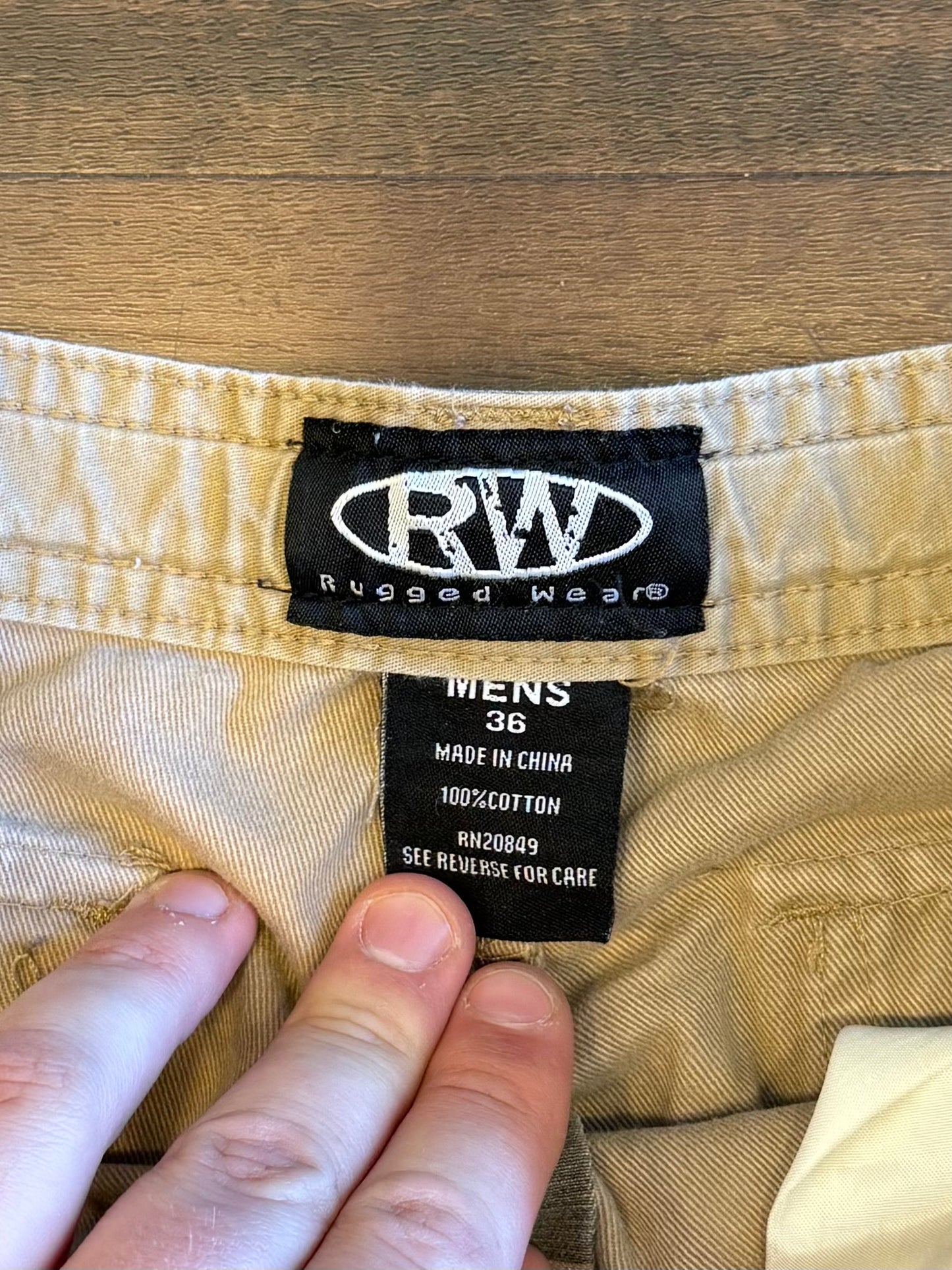 Vintage Rugged Wear Camouflage Cargo Shorts- 34
