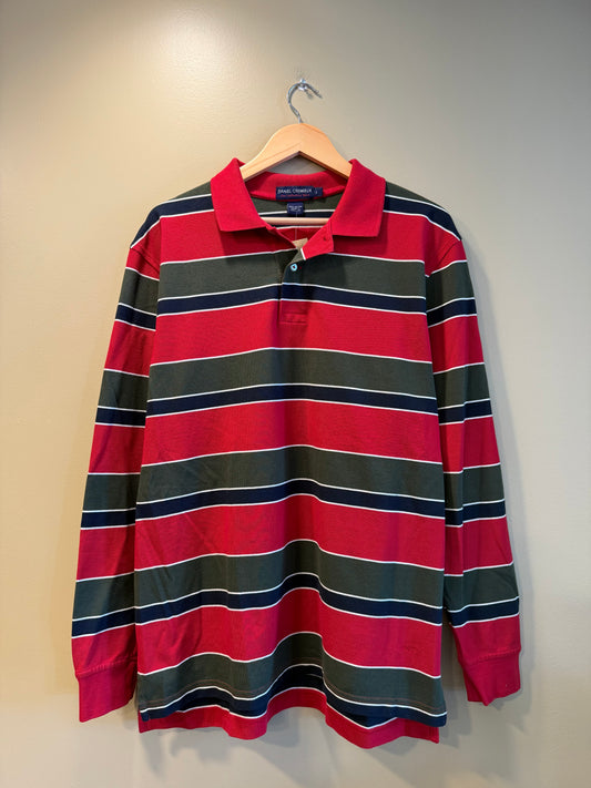 Vintage Daniel Cremiux Long Sleeve Polo Shirt- L