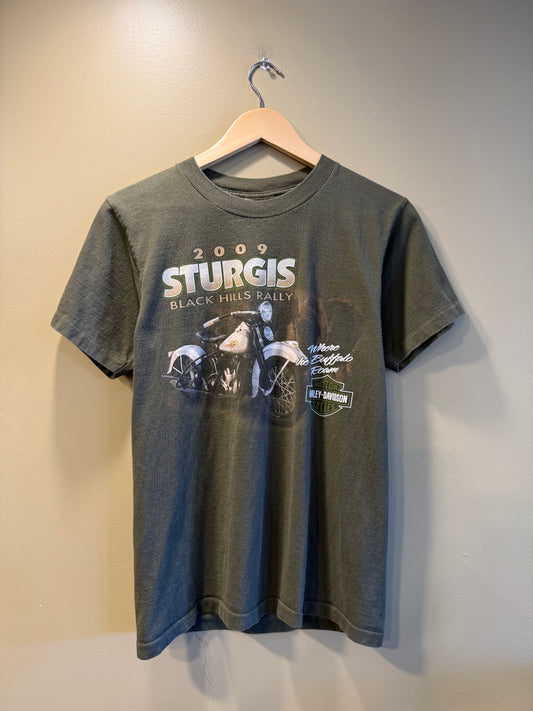 Vintage Harley Davidson Sturgis Green T-Shirt- S