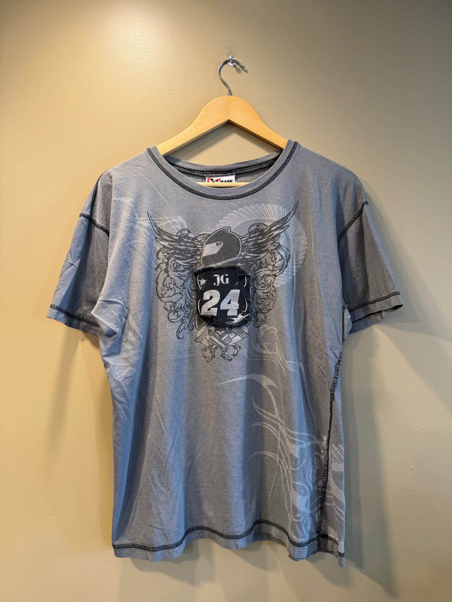 Vintage Jeff Gordon Gray Gothic NASCAR T-Shirt- L