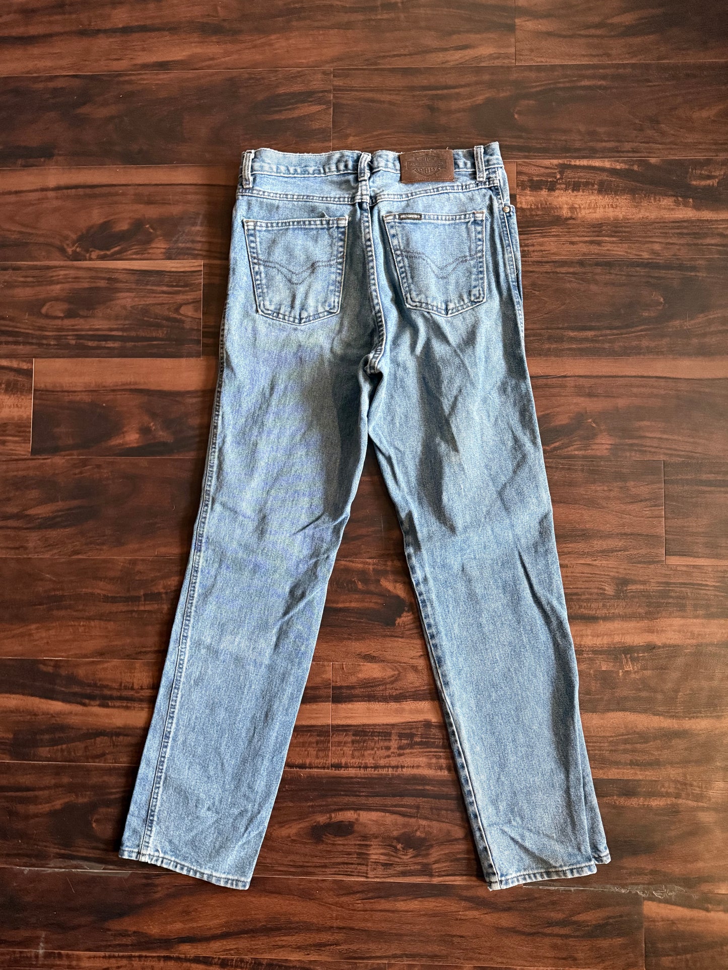 Vintage Harley Davidson Light Wash Denim Jeans- 32x34