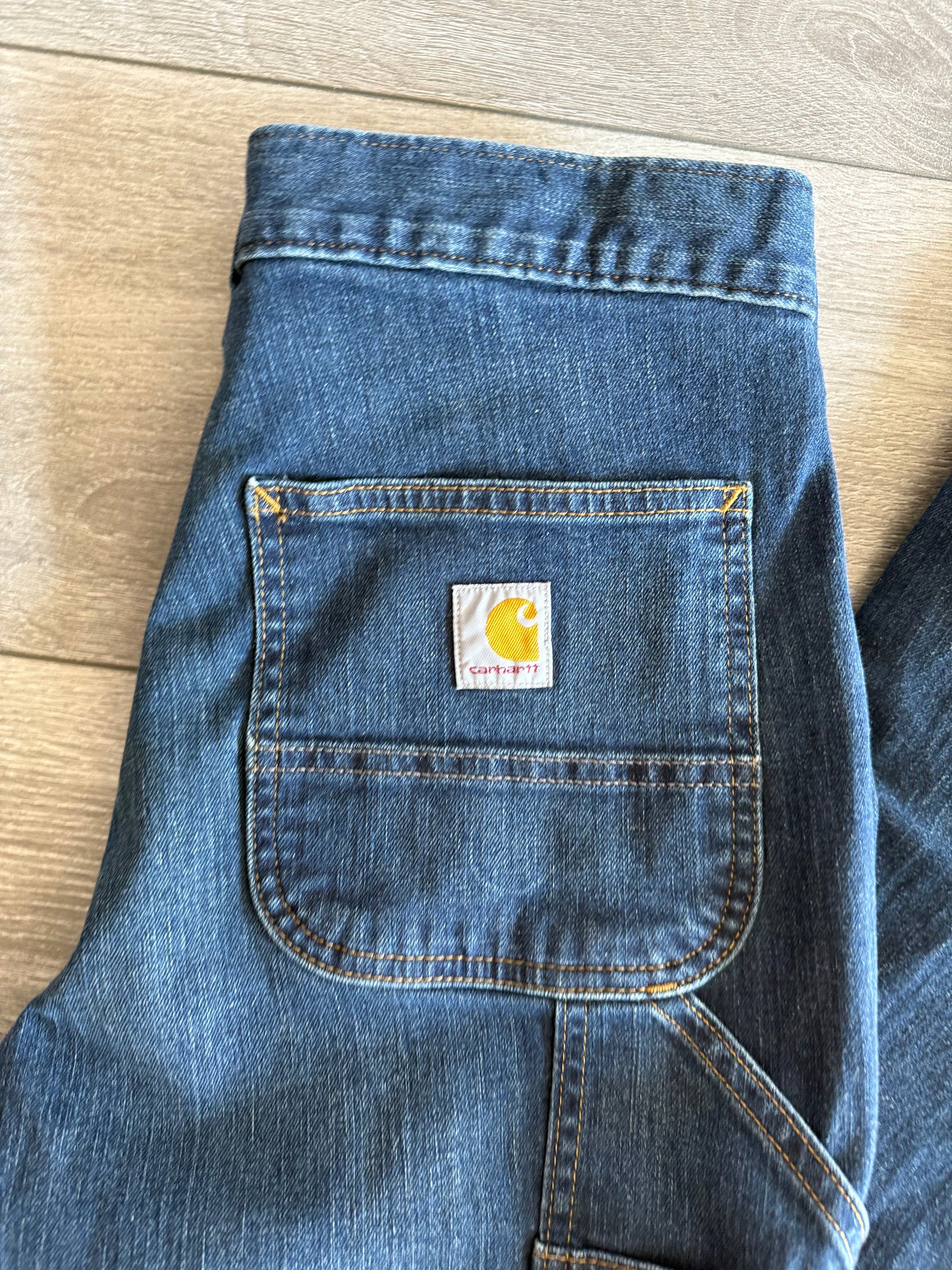 Vintage Carhartt Carpenter Dark Wash Denim Jeans- 28x31