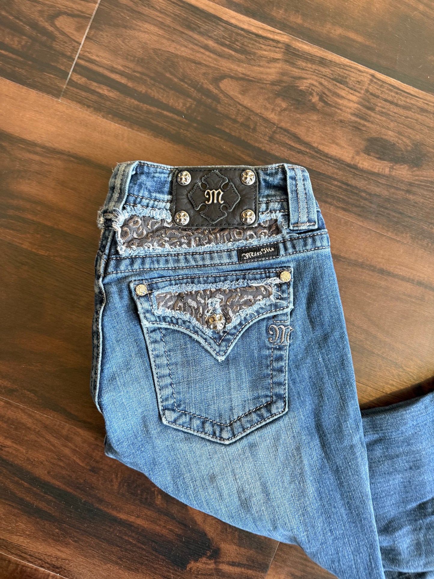 Vintage Y2K Miss Me Low Rise Flare Denim Jeans- 30x32