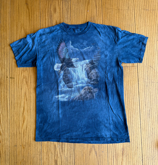 Vintage The Mountain Bald Eagle Nature Tie Dye T-Shirt- XL