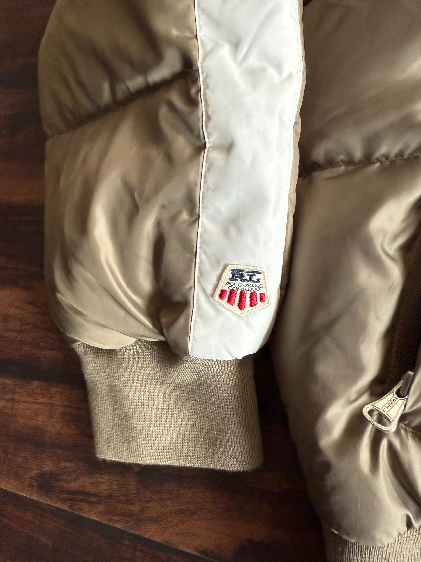 Vintage Polo Jeans Co. Ralph Lauren Olive Green Down Puffer Jacket- L