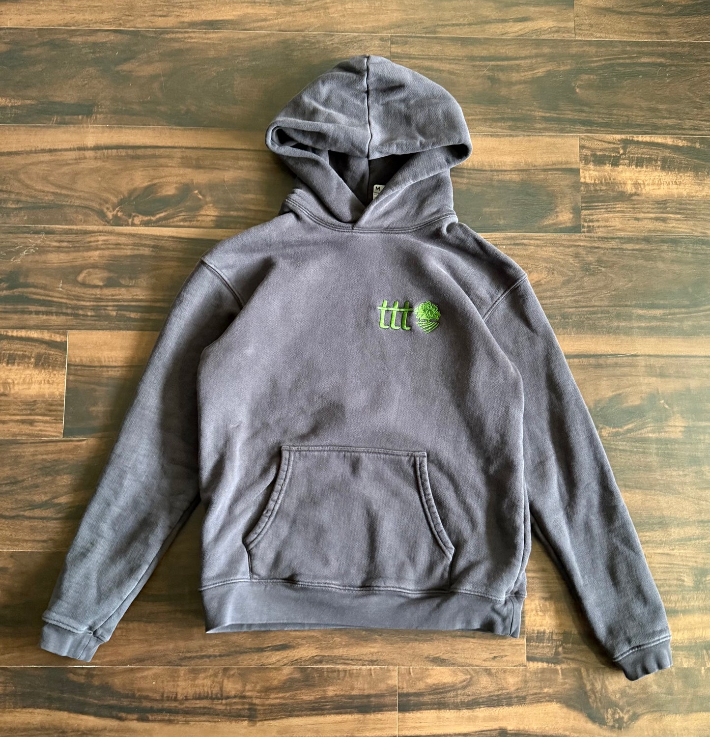 The Thrifting Tree Navy Blue Hoodie Sweatshirt- M