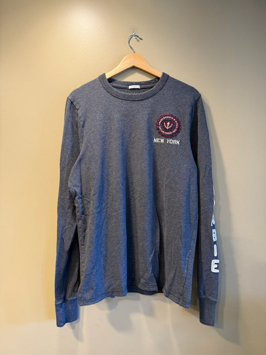 Vintage Y2K Abercrombie & Fitch Fitted Muscle Long Sleeve T-Shirt - XL