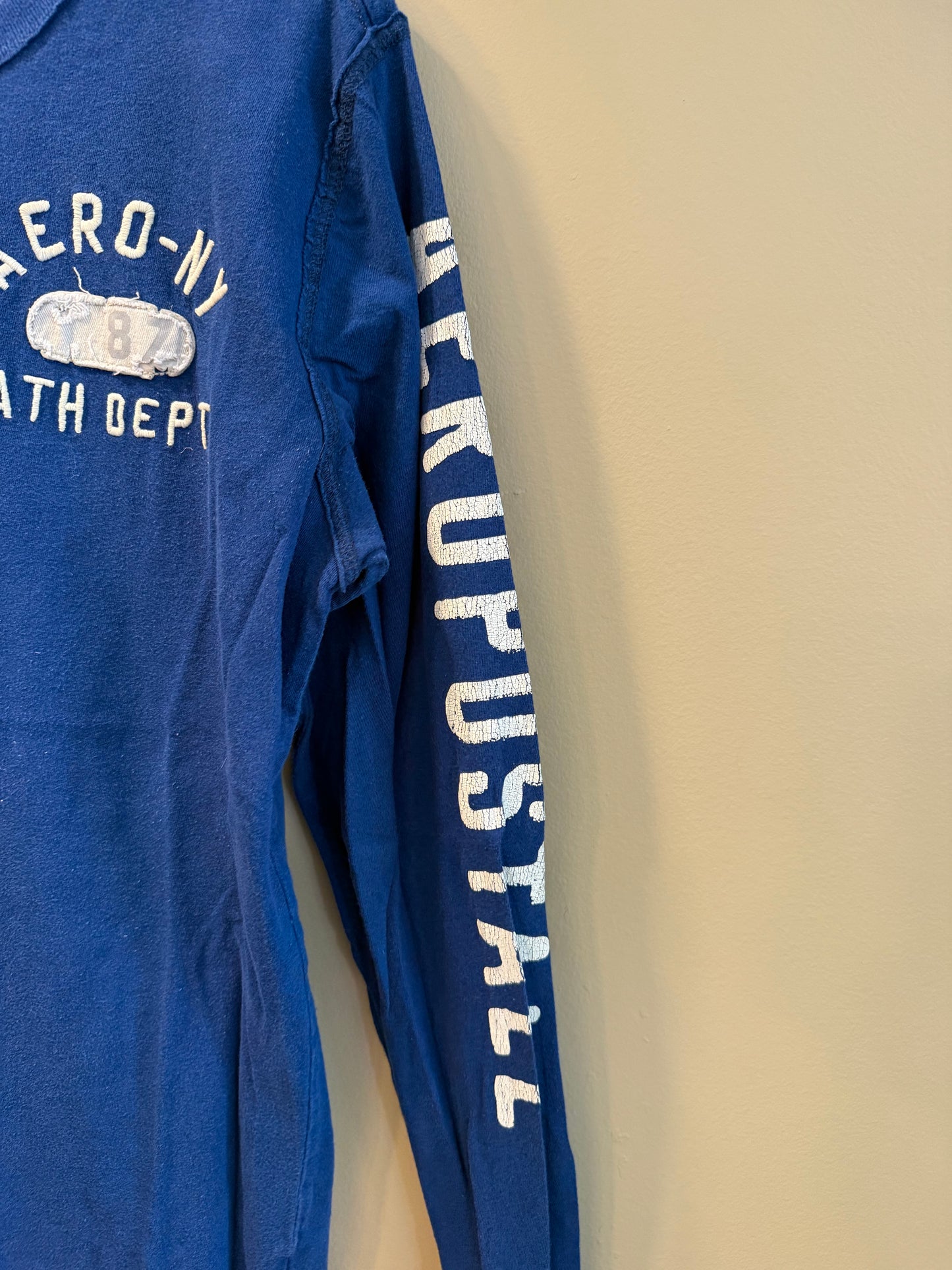 Vintage Aeropostale NY Blue Long Sleeve T-Shirt- M