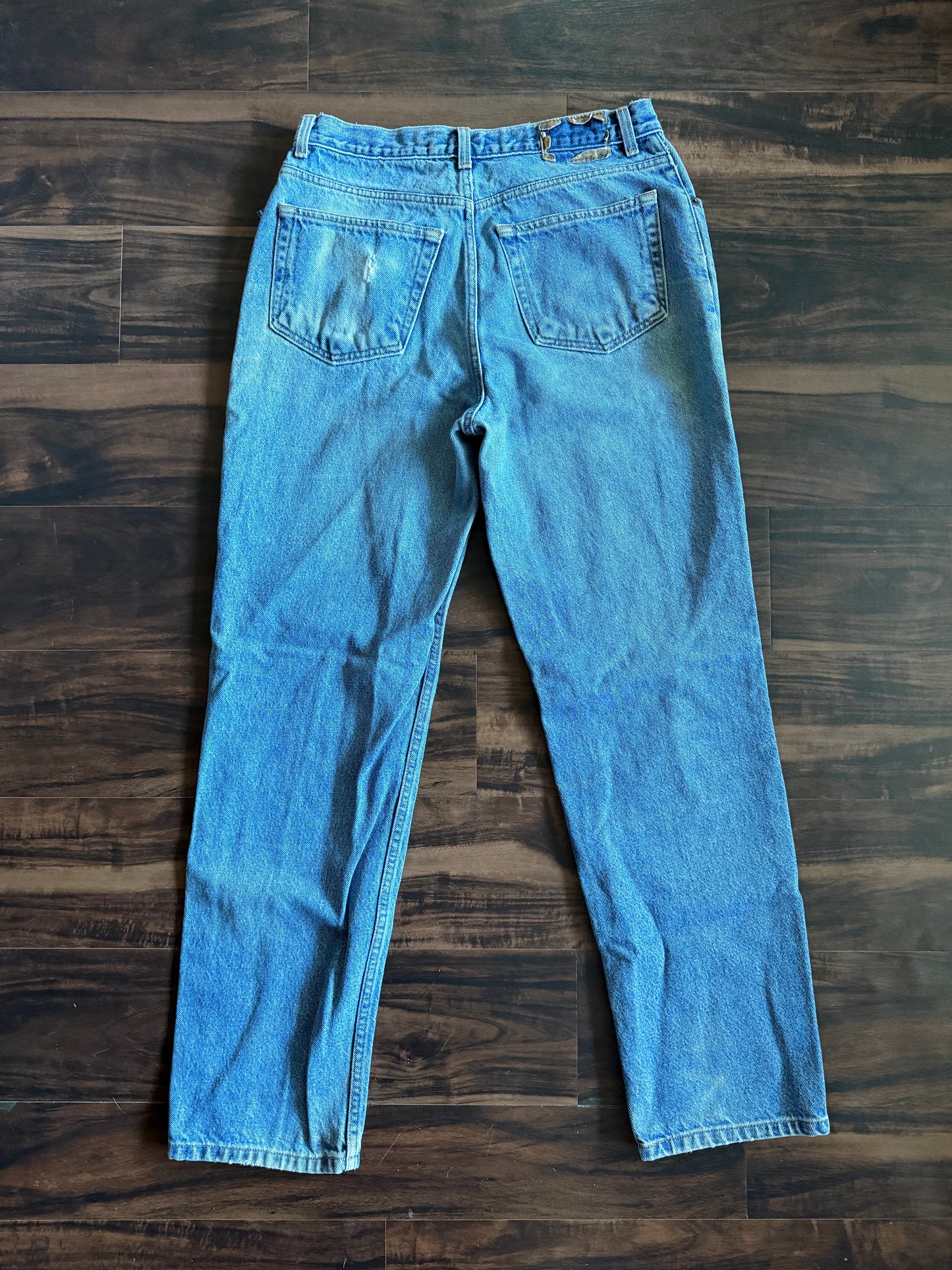 Vintage Y2K Old Navy Light Wash Distressed Denim Jeans- 32x32