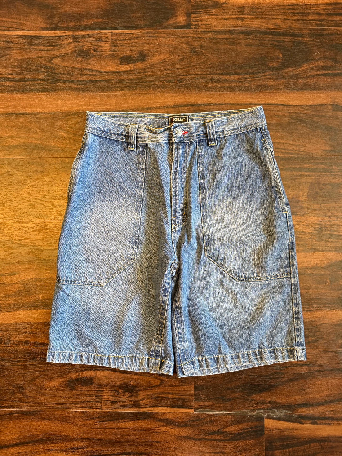Vintage Highland Outfitters Light Wash Deep Pocket Jean Shorts- 34